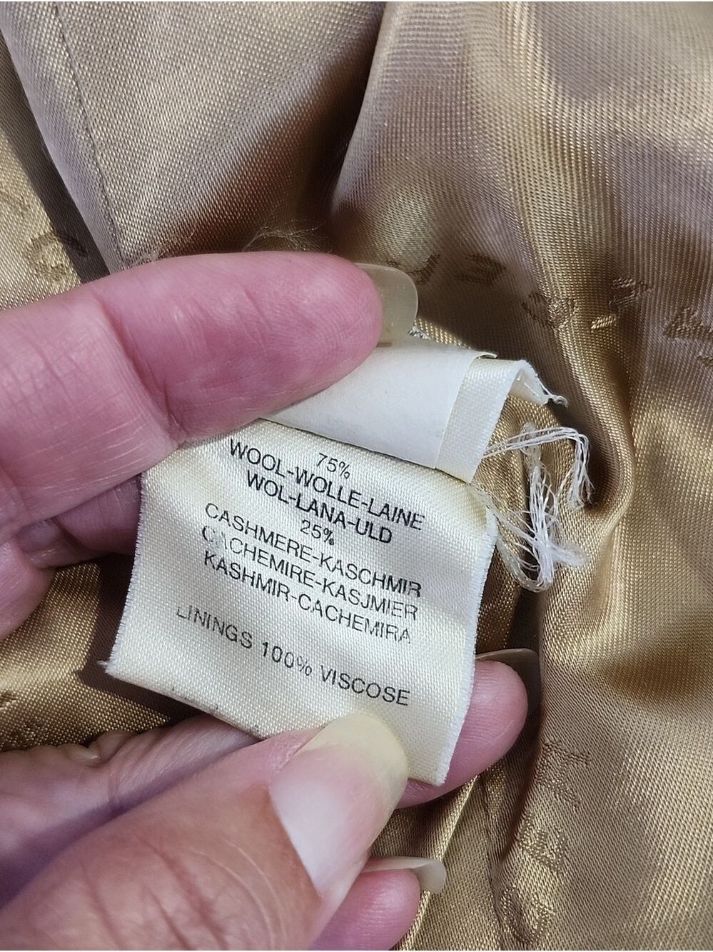Jaeger Vintage Double-Breasted Blazer Wool Cashmere Womens Sz 6 Classic Luxury - Picture 7 of 15
